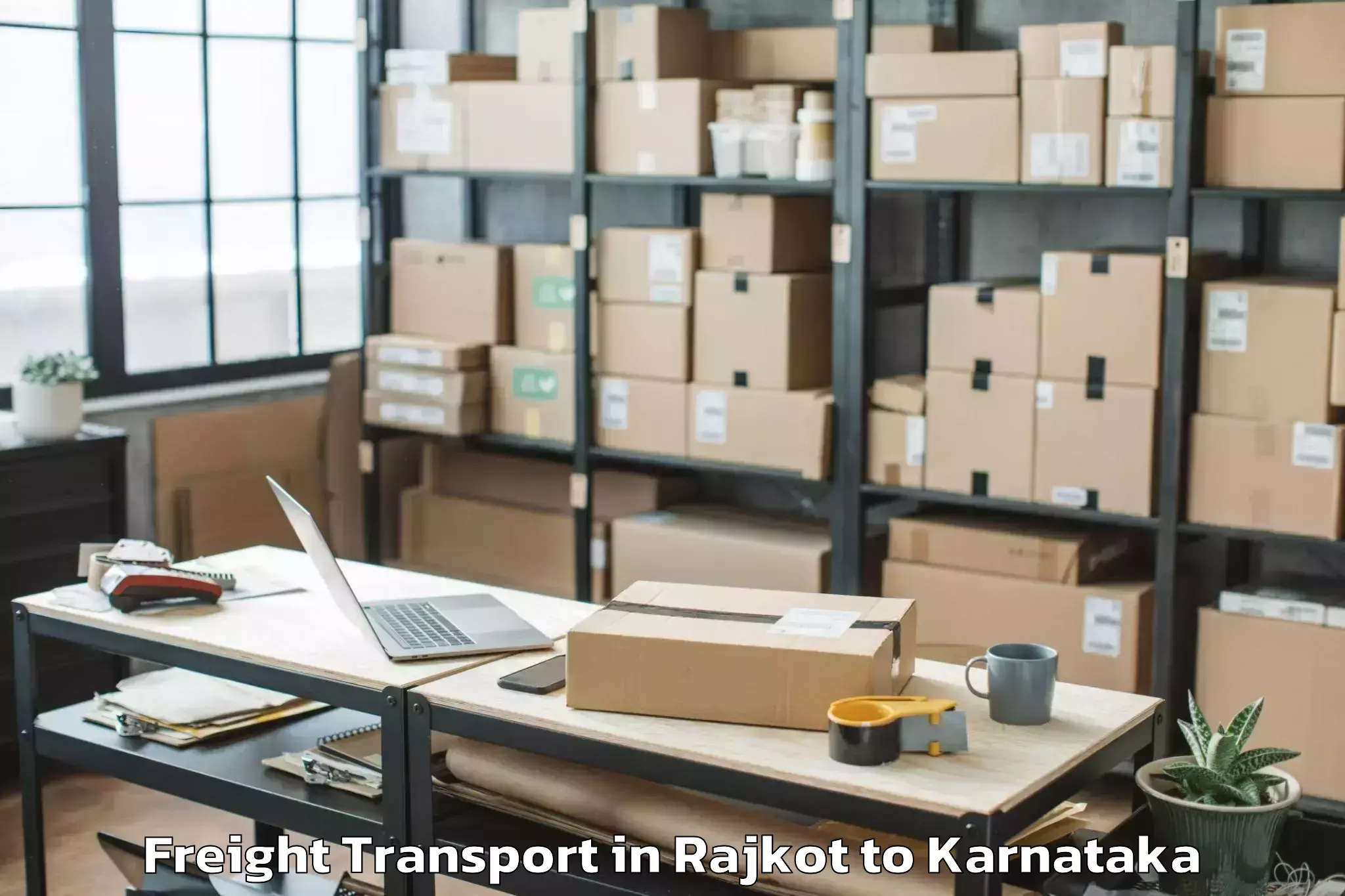 Top Rajkot to Toranagallu Freight Transport Available